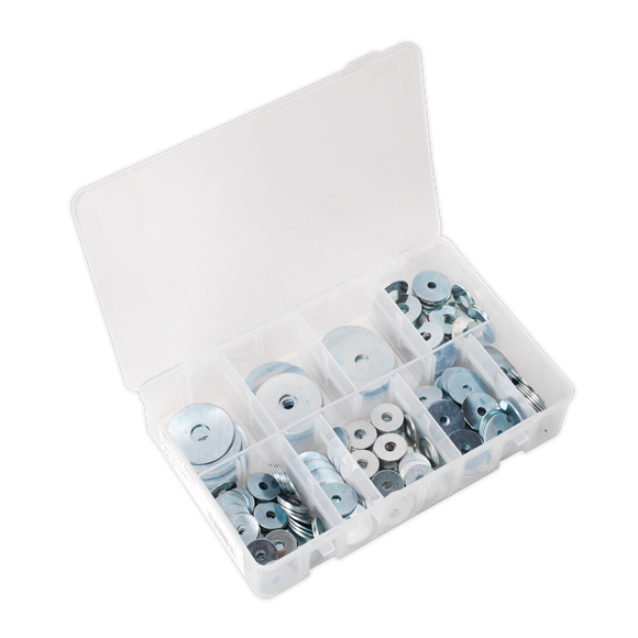 Sealey AB059RW Repair Washer Assortment 240pc M5-M10 Metric Zinc Plated