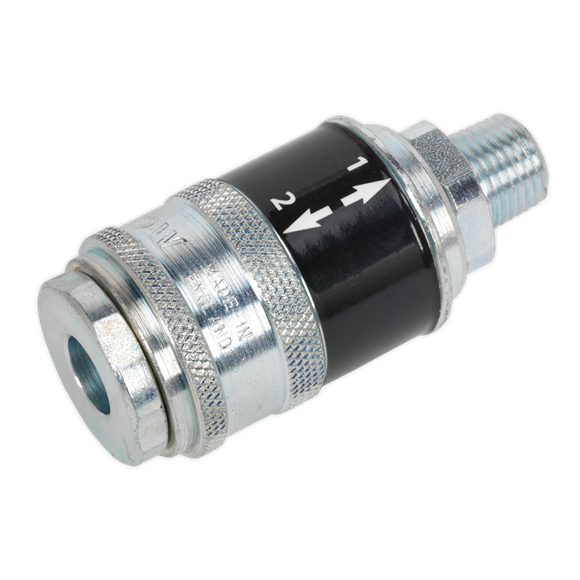 Sealey AC56 Safety Coupling Body Male 1/4