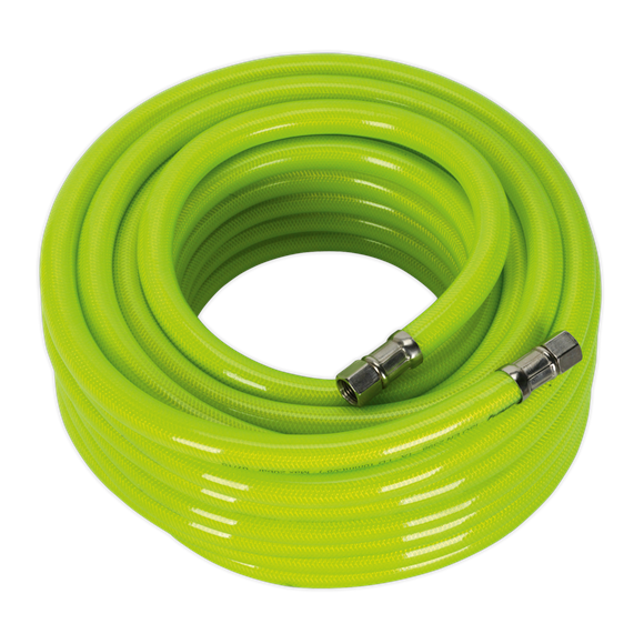 Sealey AHFC1538 Air Hose High-Visibility 15m x Ø10mm with 1/4