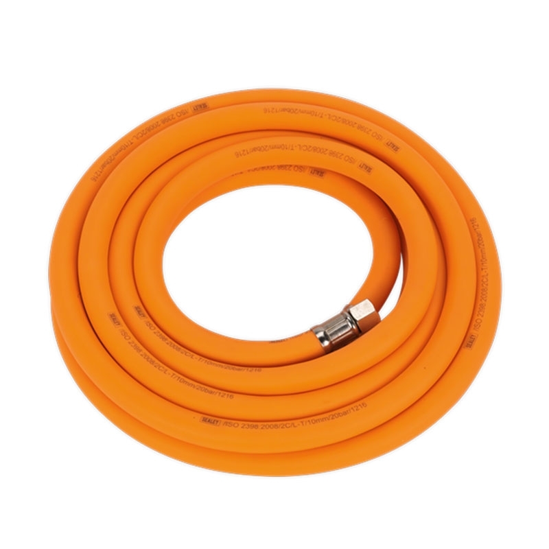 Sealey AHHC538 Air Hose 5m x Ø10mm Hybrid High-Visibility with 1/4