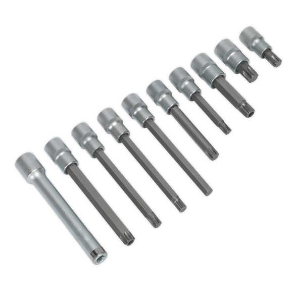 Sealey AK5538 Head Bolt Socket Bit Set 10pc 1/2