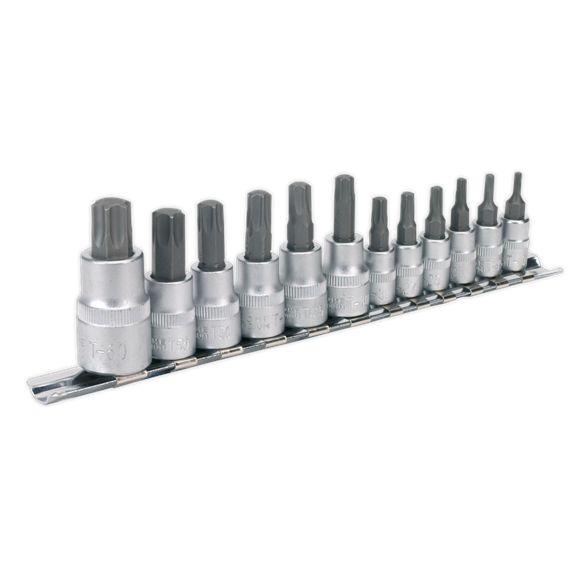 Sealey AK6213 TRX-Star* Socket Bit Set 12pc 1/4