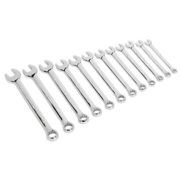 Sealey AK63012 Combination Spanner Set 12pc Metric