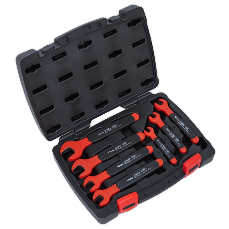 Sealey AK63171 Insulated Open-End Spanner Set 7pc VDE Approved