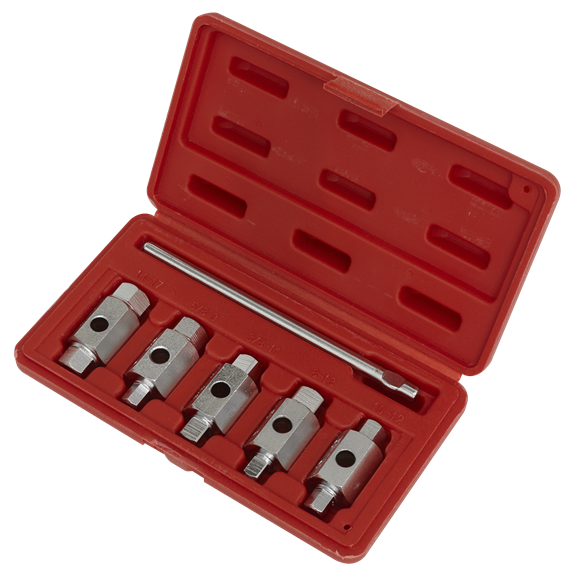 Sealey AK659 Drain Key Set 6pc Double End