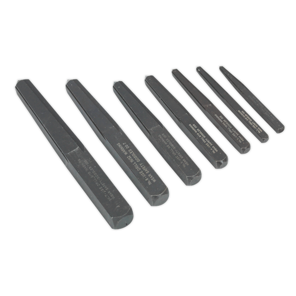 Sealey AK720 Screw Extractor Set 7pc Square Type
