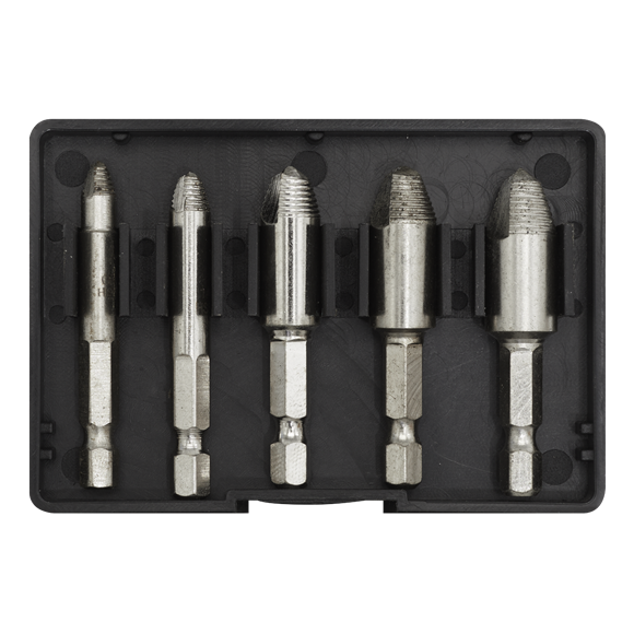 Sealey AK7228 HSS Screw Extractor Set 5pc