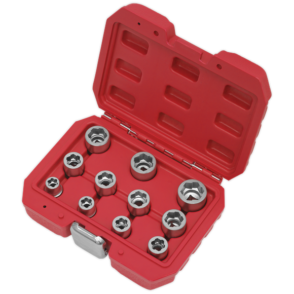 Sealey AK7281 Bolt Extractor Socket Set 11pc 3/8