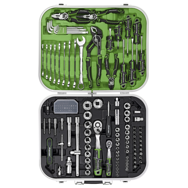 Sealey AK7980HV Mechanic's Tool Kit 144pc Hi-Vis Green