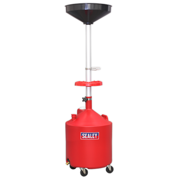 Sealey AK80D Mobile Oil Drainer 80L Gravity Discharge