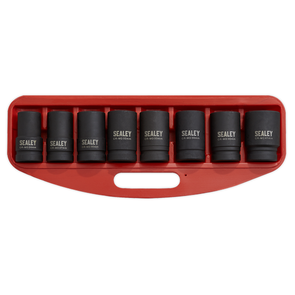 Sealey AK888M Impact Socket Set 8pc Deep 1