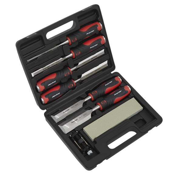 Sealey AK9240 Hammer-Thru Wood Chisel 8pc Set