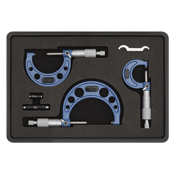 Sealey AK9651M Micrometer Set 3pc Metric