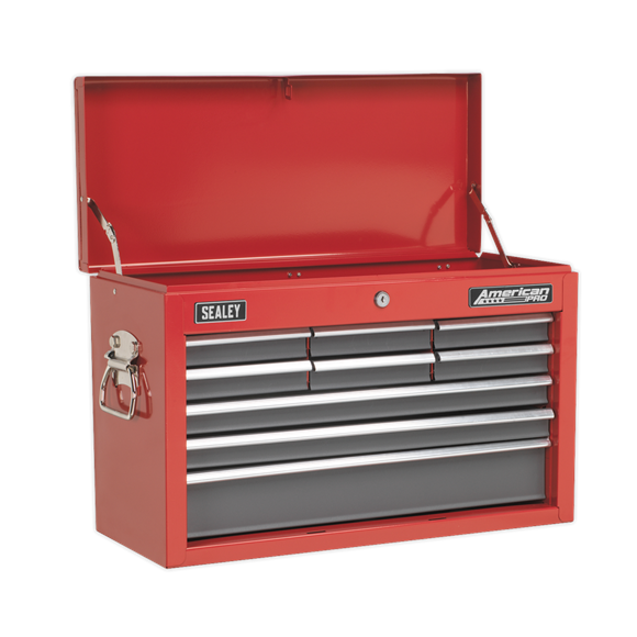 Sealey AP22509BB Topchest 9 Drawer with Ball-Bearing Slides - Red/Grey