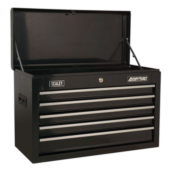Sealey AP225B Topchest 5 Drawer with Ball-Bearing Slides - Black
