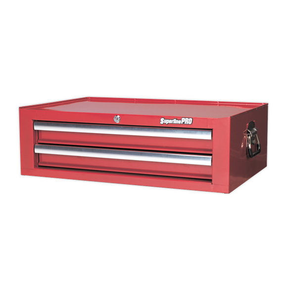 Sealey AP26029T Mid-Box 2 Drawer with Ball Bearing Slides - Red