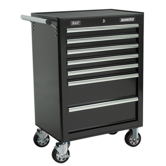 Sealey AP26479TB Rollcab 7 Drawer with Ball Bearing Slides - Black