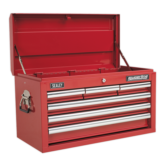 Sealey AP33069 Topchest 6 Drawer with Ball Bearing Slides - Red