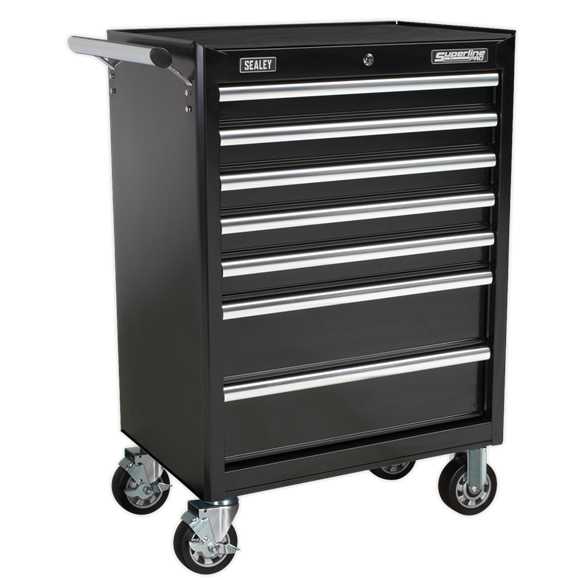 Sealey AP33479B Rollcab 7 Drawer with Ball Bearing Slides - Black
