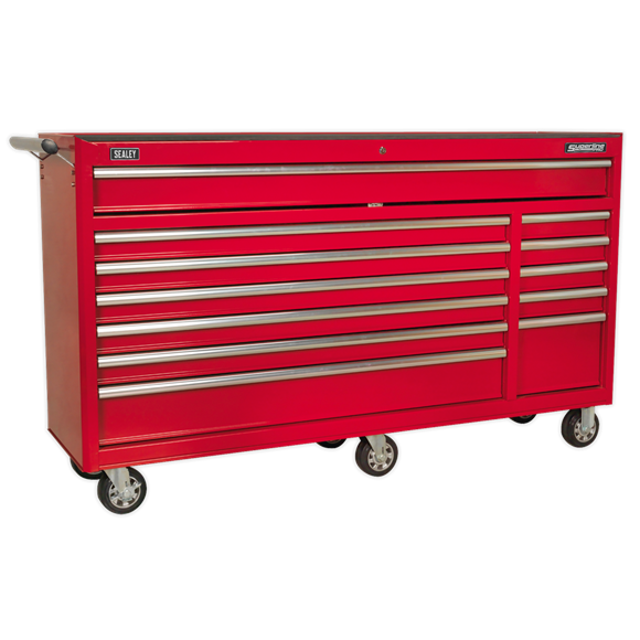 Sealey AP6612 Rollcab 12 Drawer with Ball Bearing Slides Heavy-Duty - Red