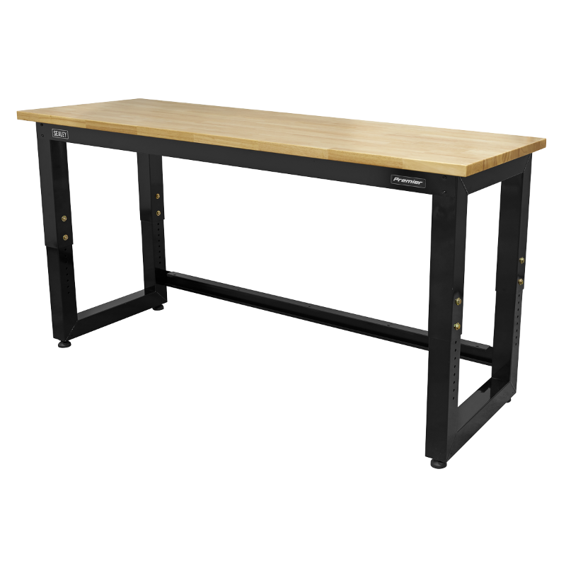 Sealey Steel Adjustable Workbench with Wooden Worktop 1830mm - Heavy-Duty