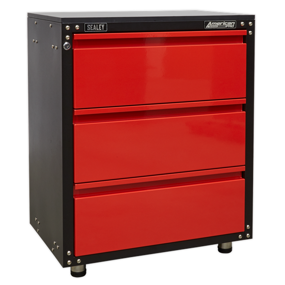 Sealey APMS82 Modular 3 Drawer Cabinet with Worktop 665mm