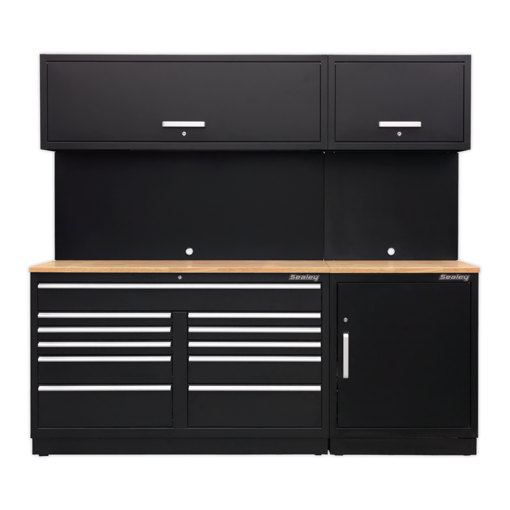 Sealey APMSCOMBO4W Premier 2.3m Storage System - Oak Worktop