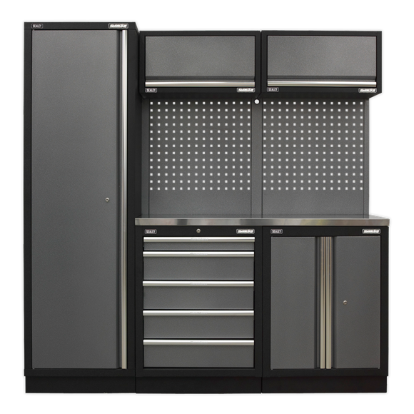 Sealey APMSSTACK02SS Superline Pro 2.0m Storage System - Stainless Worktop