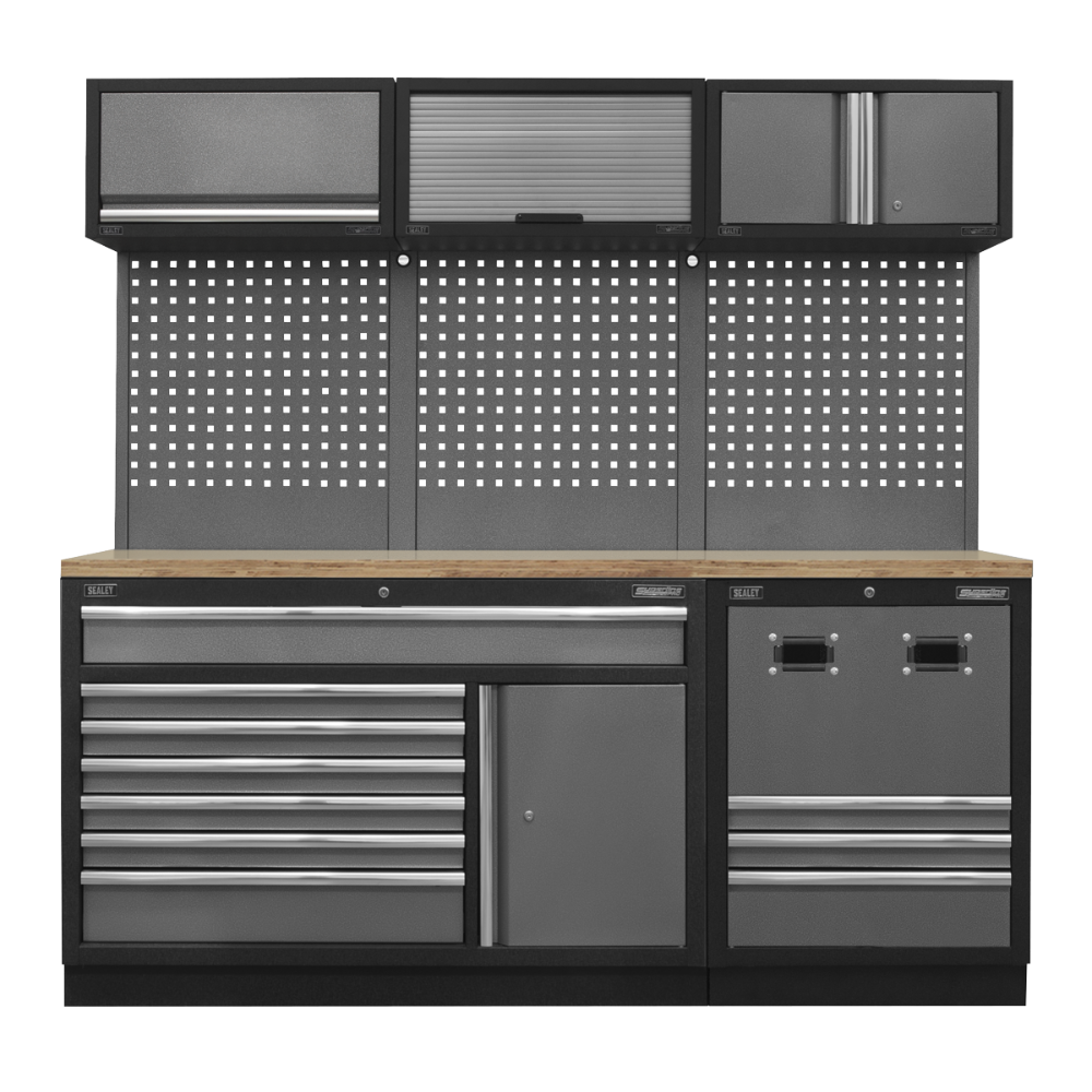 Sealey APMSSTACK14W Modular Storage System Combo - Pressed Wood Worktop