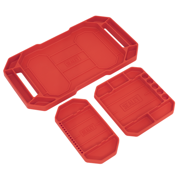 Sealey APNST4 Flexible Tool Trays Non-Slip - Pack of 3