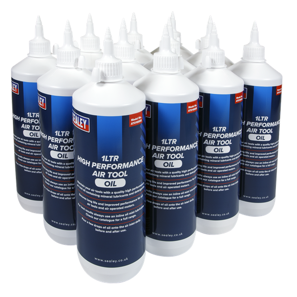 Sealey ATO/1000 Air Tool Oil 1L Pack of 12
