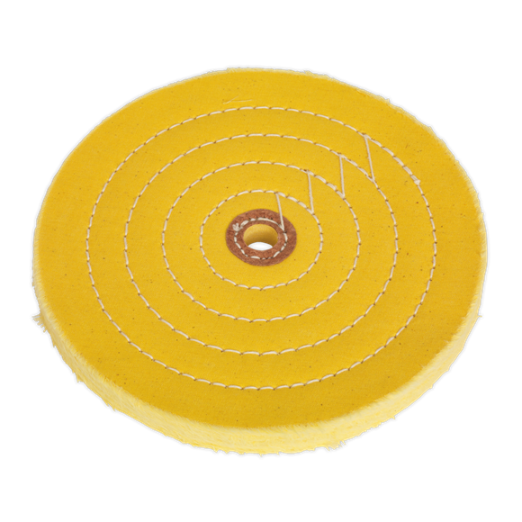 Sealey BG200BWC Buffing Wheel Ø200 x 16mm Ø16mm Bore Coarse