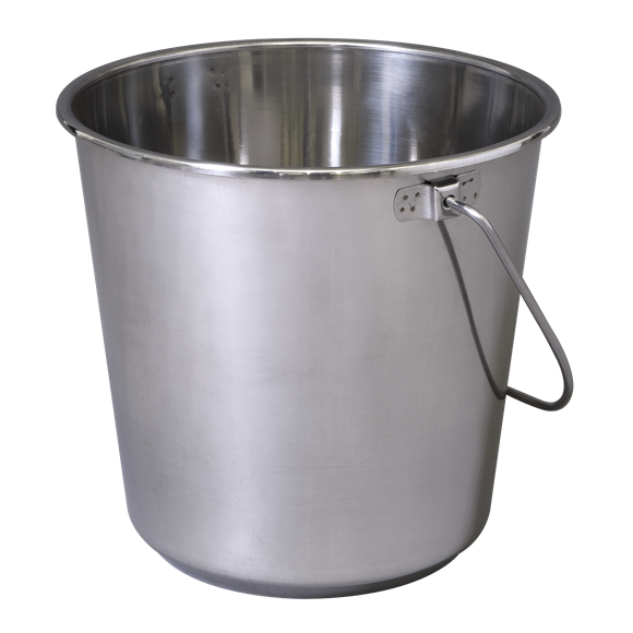 Sealey BM8L Mop Bucket 12L - Stainless Steel