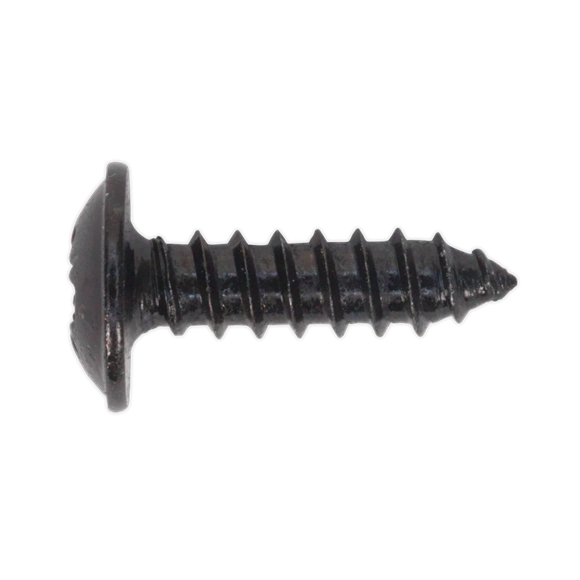 Sealey BST3513 Self Tapping Screw 3.5 x 13mm Flanged Head Black Pozi Pack of 100