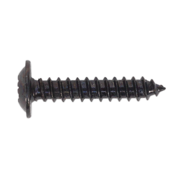 Sealey BST3519 Self Tapping Screw 3.5 x 19mm Flanged Head Black Pozi Pack of 100