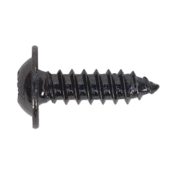 Sealey BST4816 Self Tapping Screw 4.8 x 16mm Flanged Head Black Pozi Pack of 100