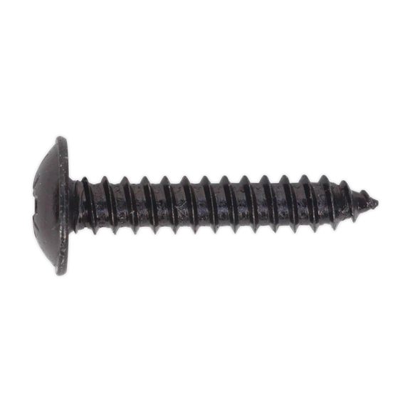 Sealey BST4825 Self Tapping Screw 4.8 x 25mm Flanged Head Black Pozi Pack of 100