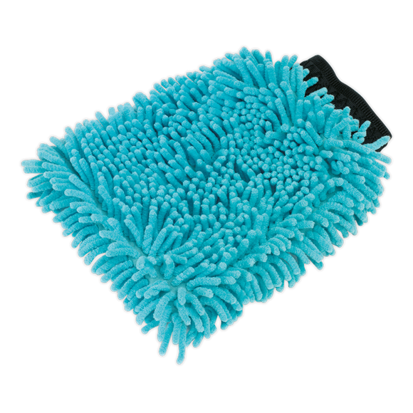 Sealey CC77 Shaggy Microfibre Mitt 2-in-1