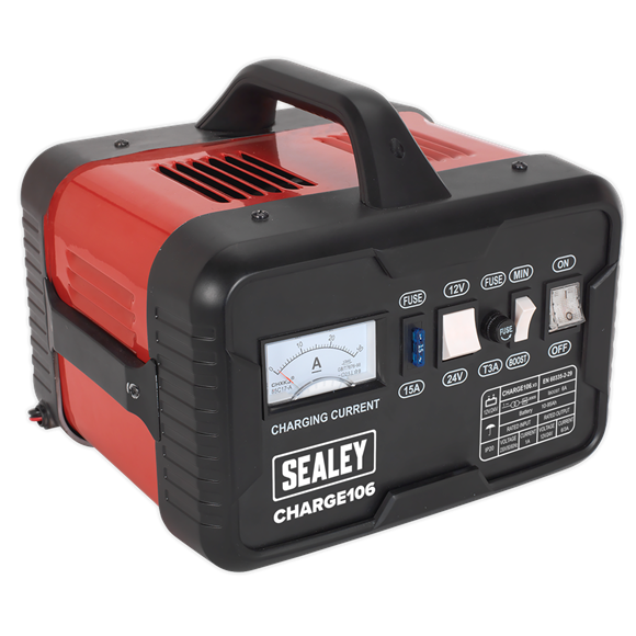 Sealey CHARGE106 Battery Charger 8Amp 12/24V 230V