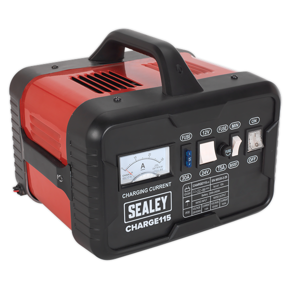 Sealey CHARGE115 Battery Charger 19Amp 12V/24V 230V