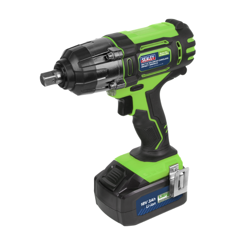 Sealey CP400LIHV Cordless Impact Wrench 18V 3Ah Lithium-ion 1/2