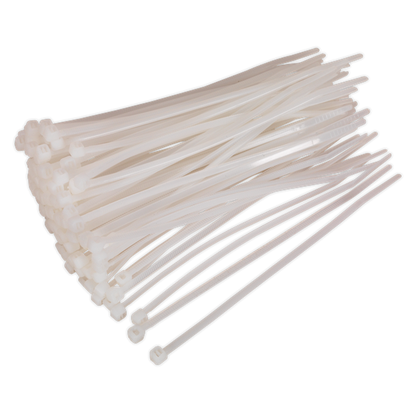 Sealey CT15036P100W Cable Tie 150 x 3.6mm White Pack of 100