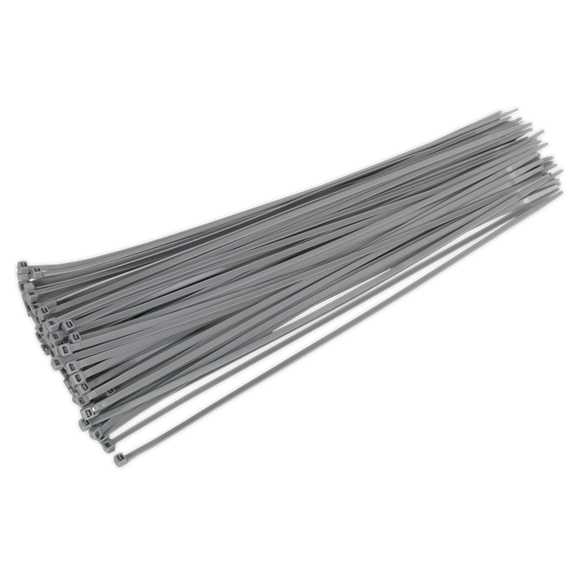 Sealey CT38048P100S Cable Tie 380 x 4.4mm Silver Pack of 100