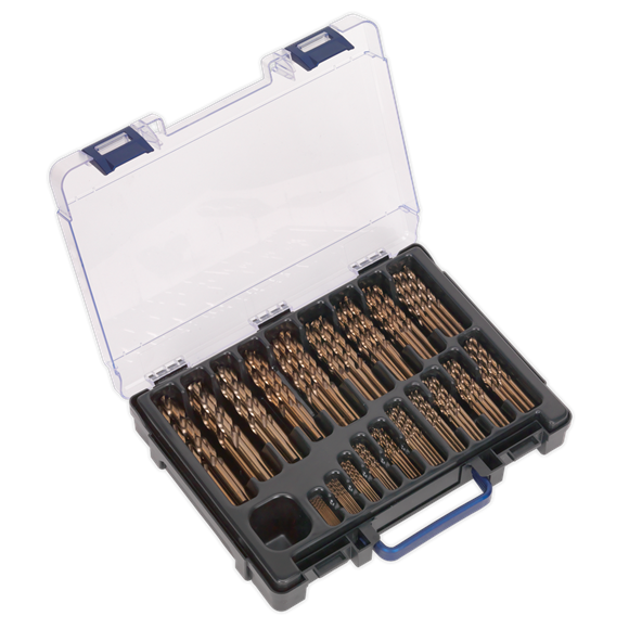 Sealey DBS170CB HSS Cobalt Fully Ground Drill Bit Assortment 170pc Ø1-10mm