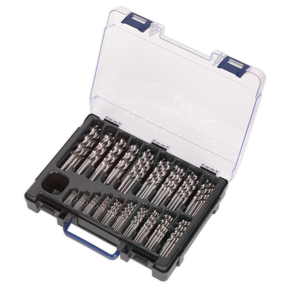 Sealey DBS170FG HSS Fully Ground Drill Bit Assortment 170pc Ø1-10mm
