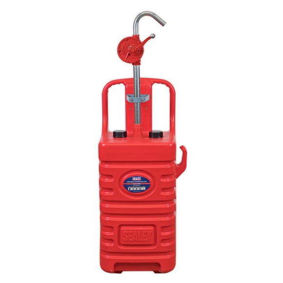Sealey DT55RCOMBO1 Mobile Dispensing Tank 55L with Oil Rotary Pump - Red