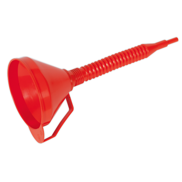 Sealey F16F Funnel with Flexible Spout & Filter Medium Ø160mm