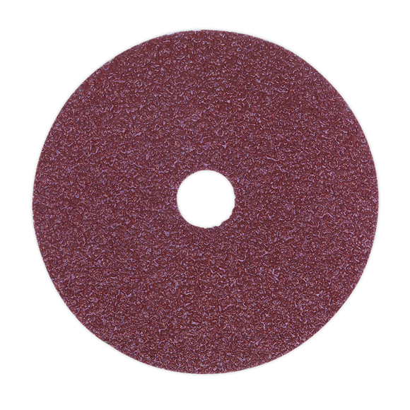 Sealey FBD11536 Sanding Disc Fibre Backed Ø115mm 36Grit Pack of 25