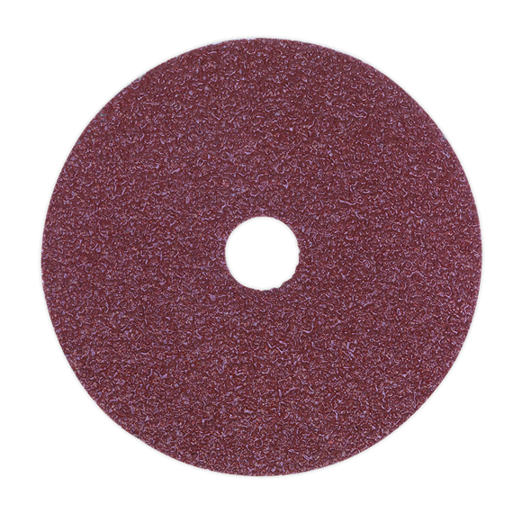 Sealey FBD11550 Sanding Disc Fibre Backed Ø115mm 50Grit Pack of 25