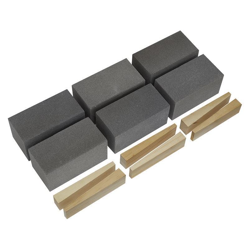 Sealey FGB120 Floor Grinding Block 50 x 50 x 100mm 120Grit - Pack of 6